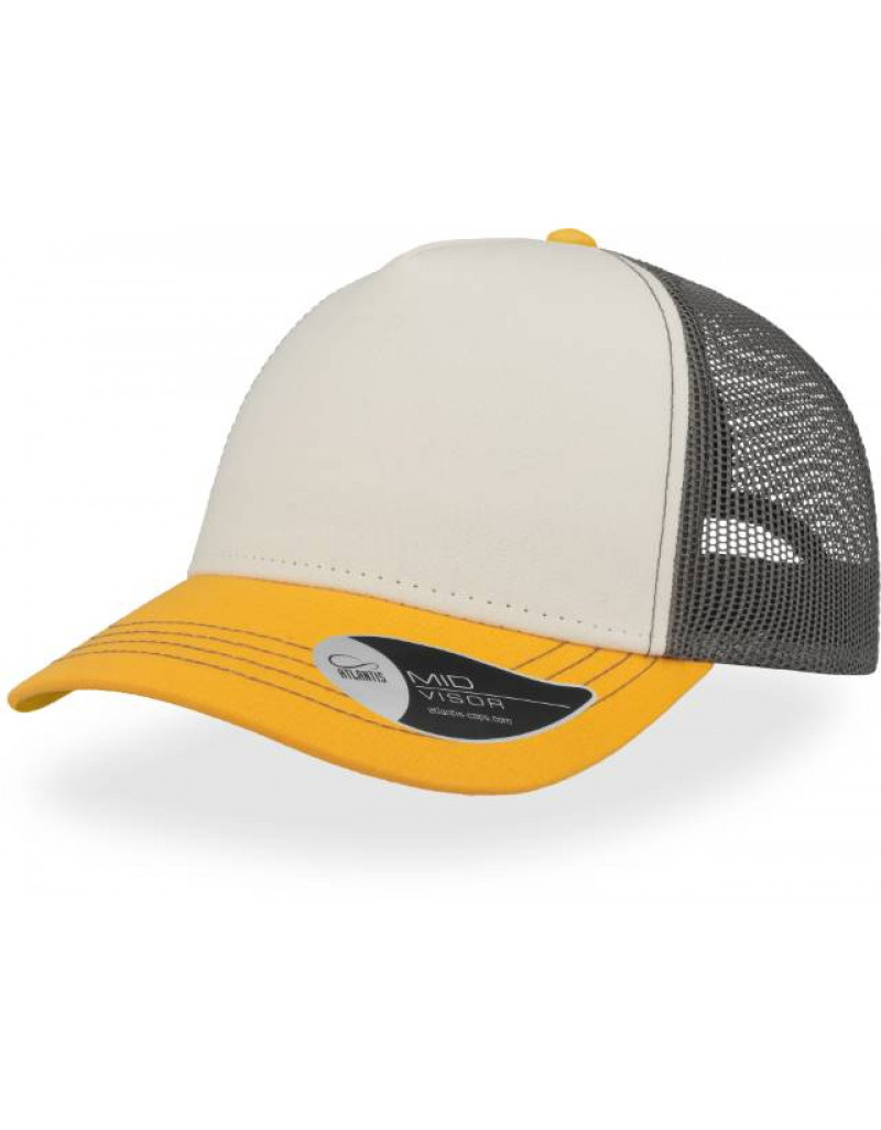 Șapcă cu 5 panouri din plasă „Rapper Canvas”